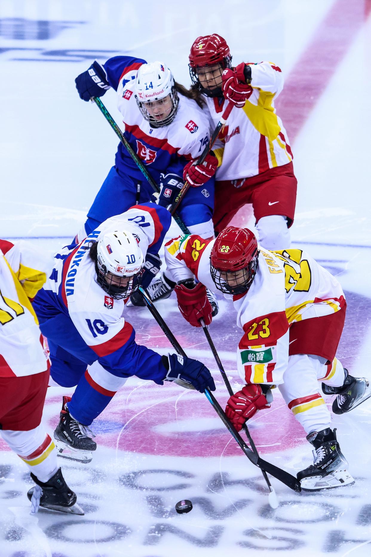 斯洛伐克队在冰球比赛中表现出色